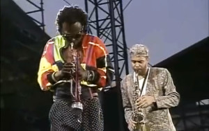 Miles Davis e Kenny Garrett in un live del 1991