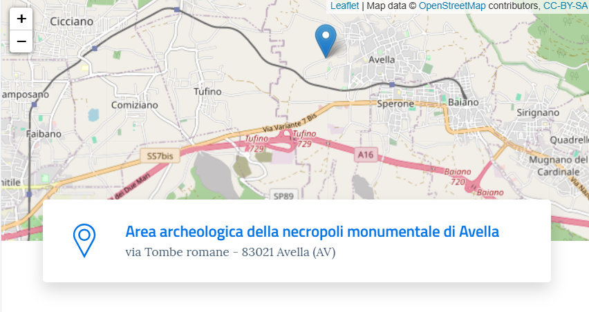 mappa necropoli avella