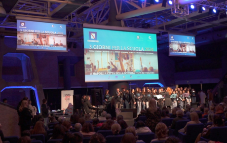 L’Orchestra del Ritmo e dell’Improvvisazione alla tre giorni per la scuola presso citta’ della scienza napoli