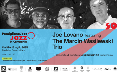 Joe Lovano e il The Marcin Wasilewski Trio sul palco di Pomigliano Jazz