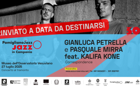 Rinviato il concerto al Museo dell’Osservatorio Vesuviano del trio Petrella-Mirra-Kone