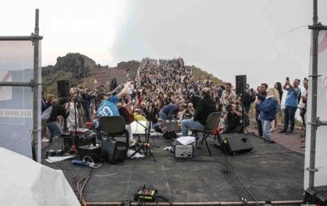 Al Di Meola: le foto del concerto sul Cratere del Vesuvio