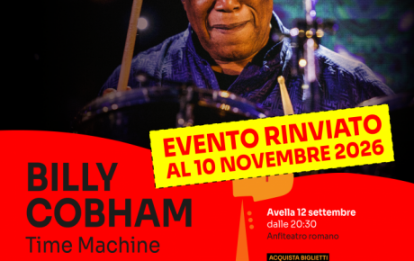Billy Cobham “Time Machine”, concerto rinviato al 10 novembre